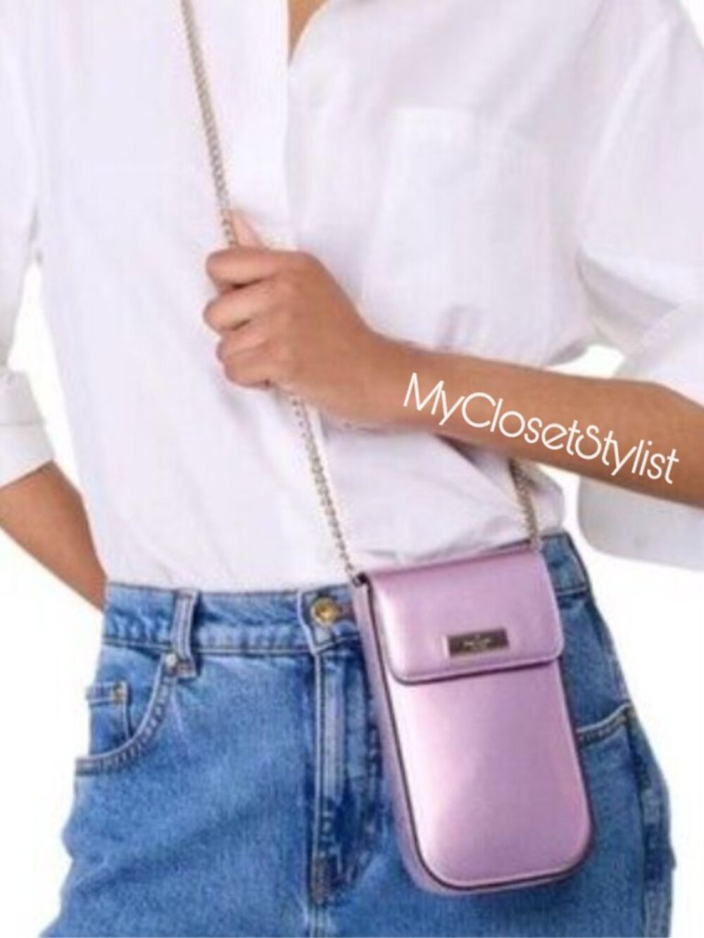NWT! Kate Spade Kenzie Phone Crossbody Quartz Pink! (RARE North South) Authentic